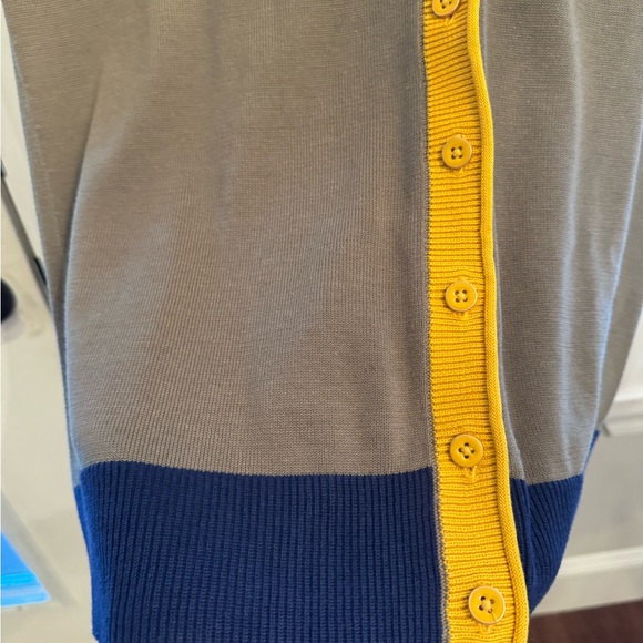 Talbots color block cardigan. Worn 1 time! - Picture 4 of 7